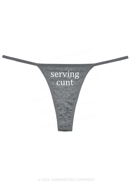 Serving Count Y2K Flat String Thong Cherrykitten
