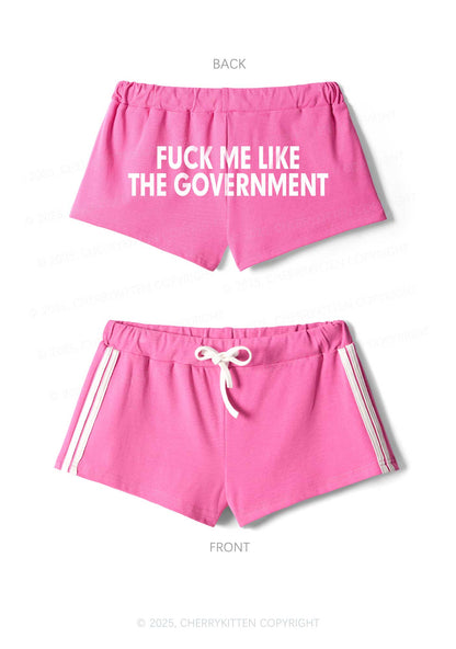 Fxxk Me Y2K Drawstring Mini Shorts Cherrykitten