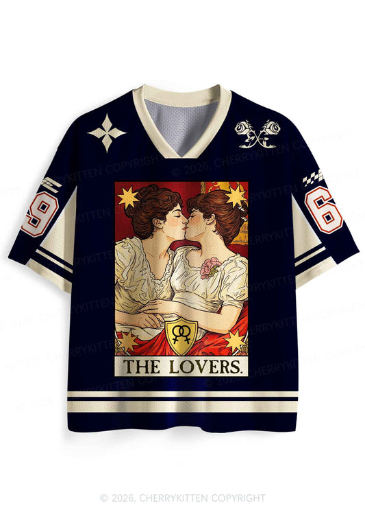 Redhead Women Kissing Pride Y2K Sport Jersey Shirts Cherrykitten