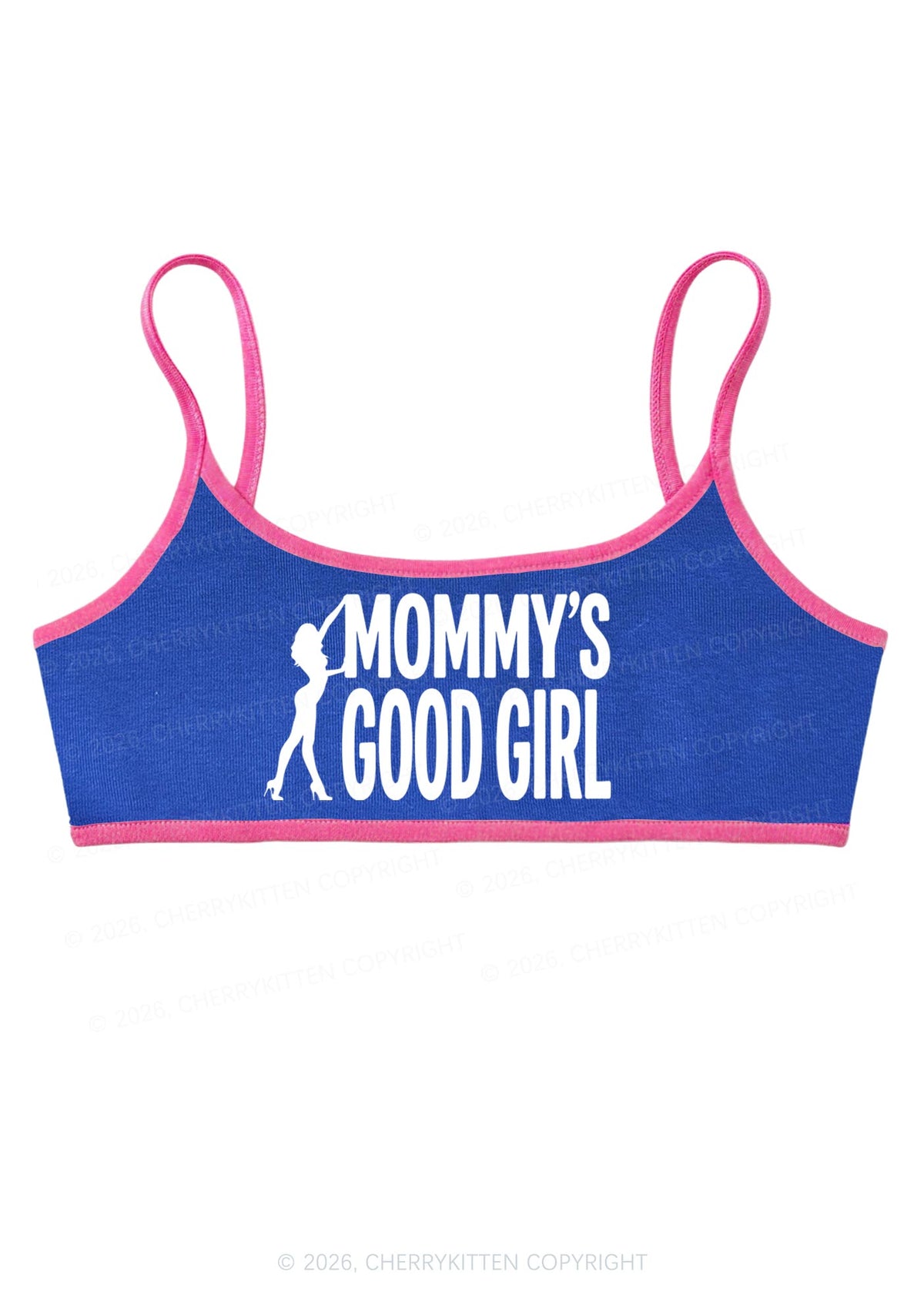 Mommys Good Girl Y2K Super Crop Cami Cherrykitten