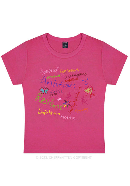 Women Personality Y2K Baby Tee Cherrykitten