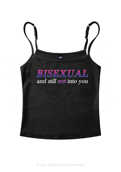 Bisexual And Still Not Into You Pride Y2K Spaghetti Strap Cami Cherrykitten