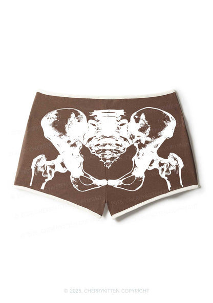 Pelvic Anatomy Y2K Booty Shorts Cherrykitten