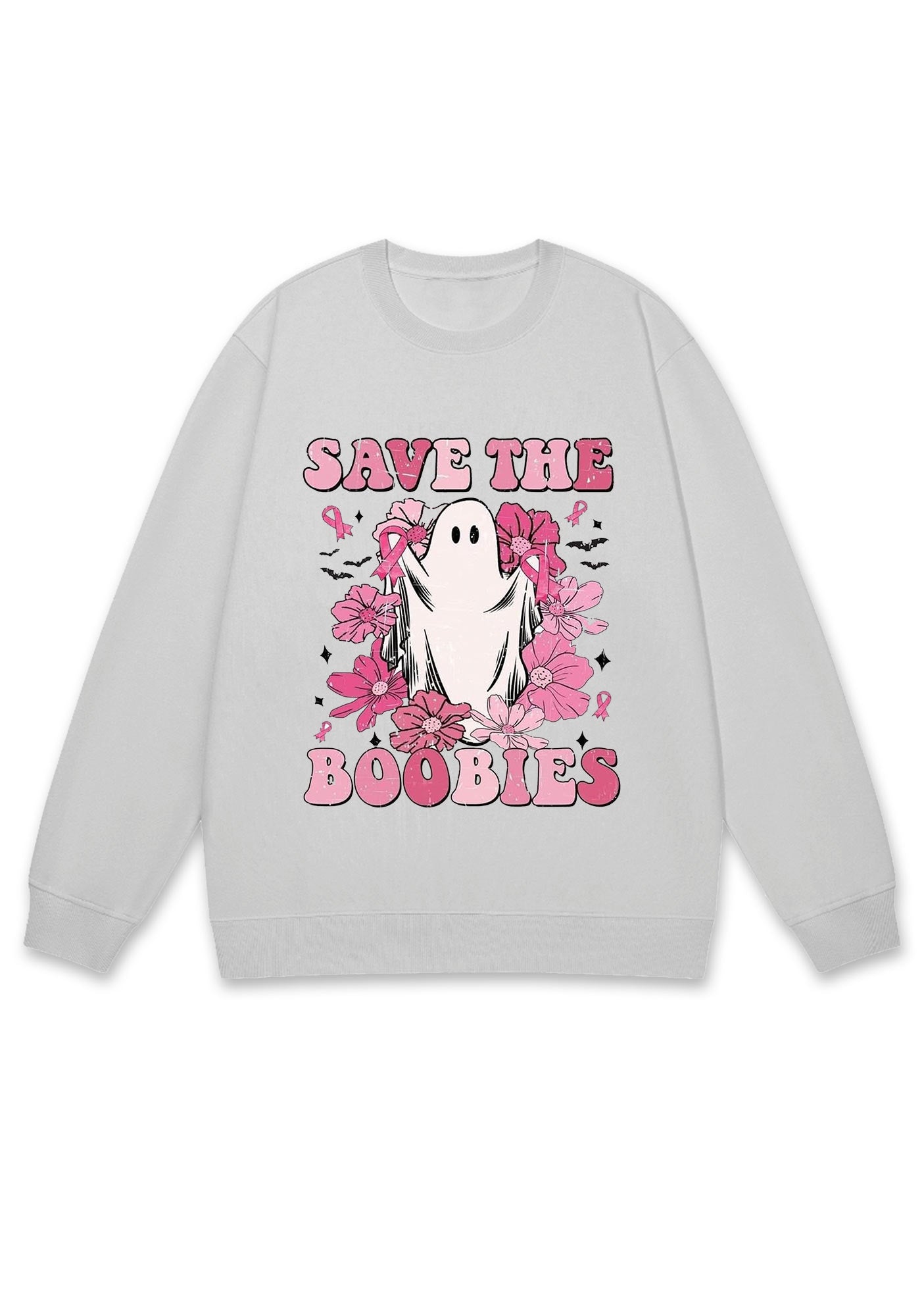Save The Boobies Halloween Y2K Sweatshirt Cherrykitten