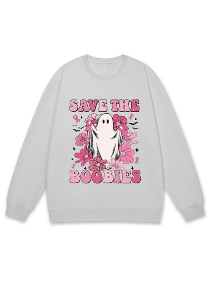 Save The Boobies Halloween Y2K Sweatshirt Cherrykitten