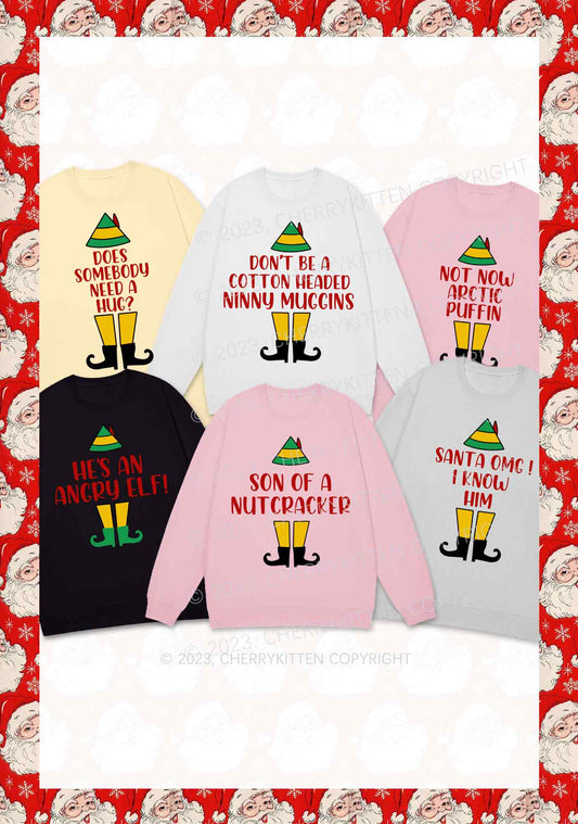 Elf Movie 10 Quotes Christmas Y2K Sweatshirt Cherrykitten