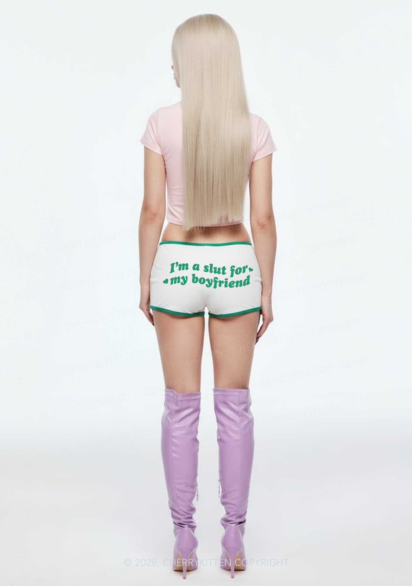 Slxt For My BF Valentine's Day Y2K Booty Shorts Cherrykitten