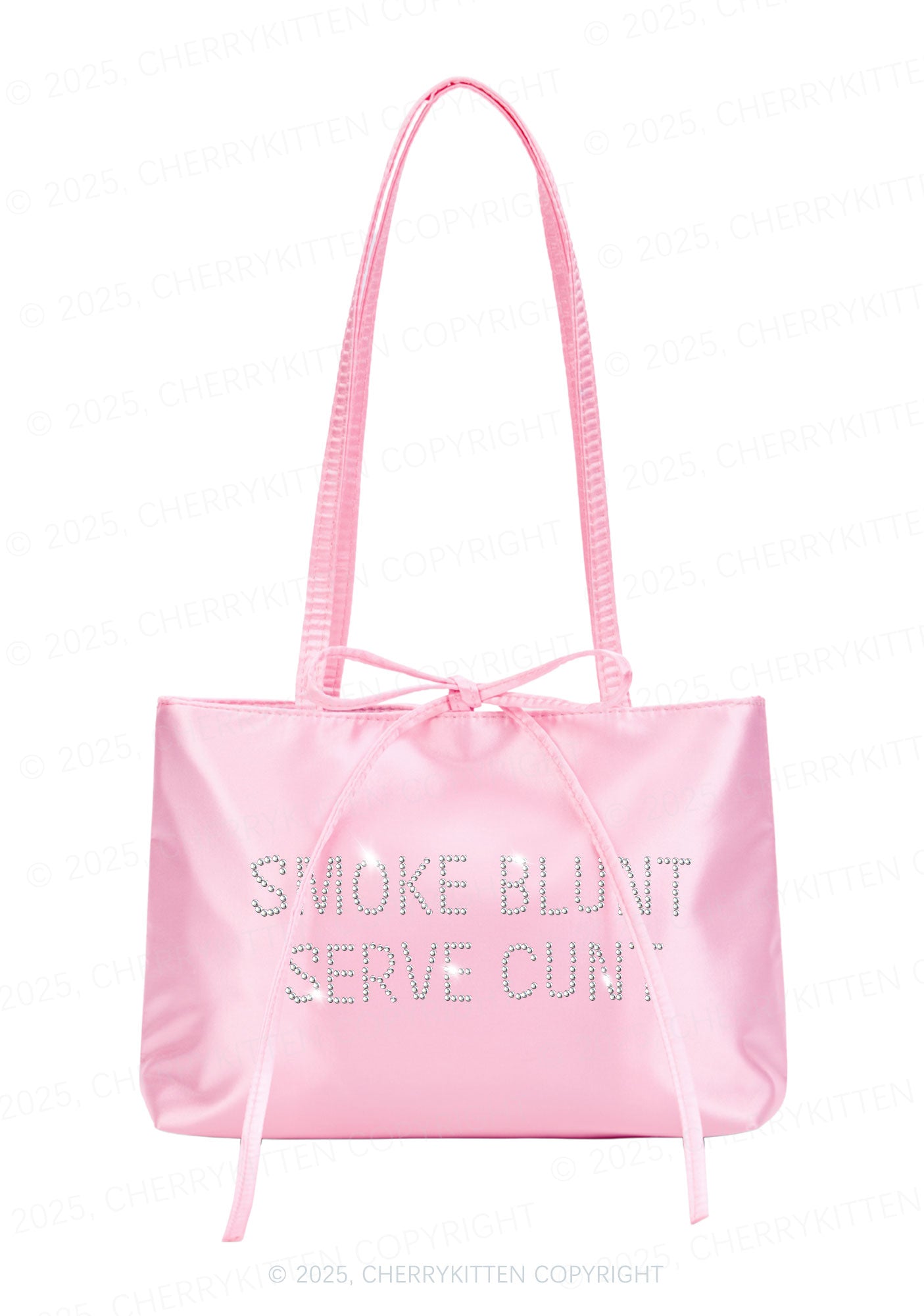 Rhinestone Smoke Blunt Y2K Satin Bags Cherrykitten