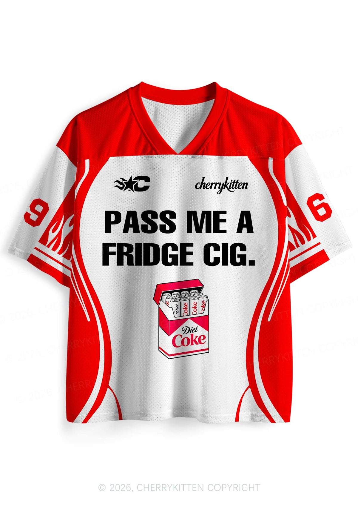 Pass Me Fridge Cig Y2K Sport Jersey Shirts Cherrykitten