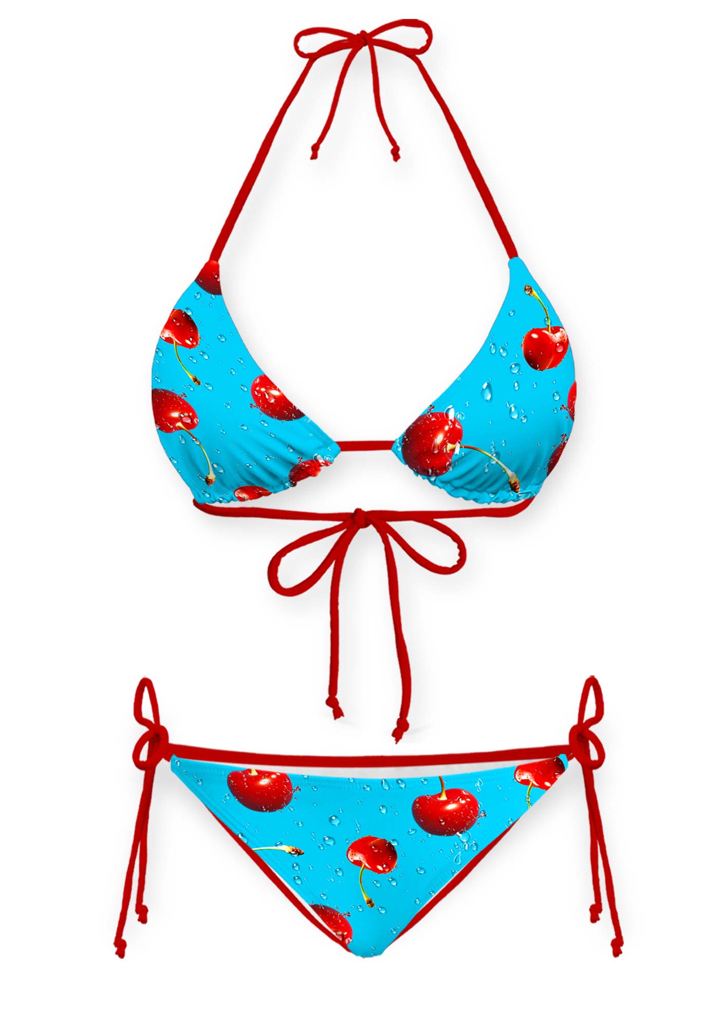 Fresh Cherry Y2K Print Bikini Set Cherrykitten