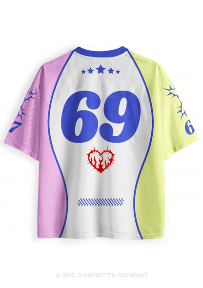 White I Love S Boys Y2K Sport Jersey Shirts Cherrykitten