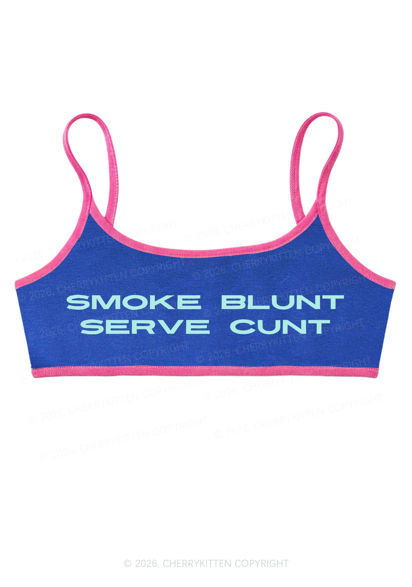 Smoke Blunt Y2K Super Crop Cami Cherrykitten