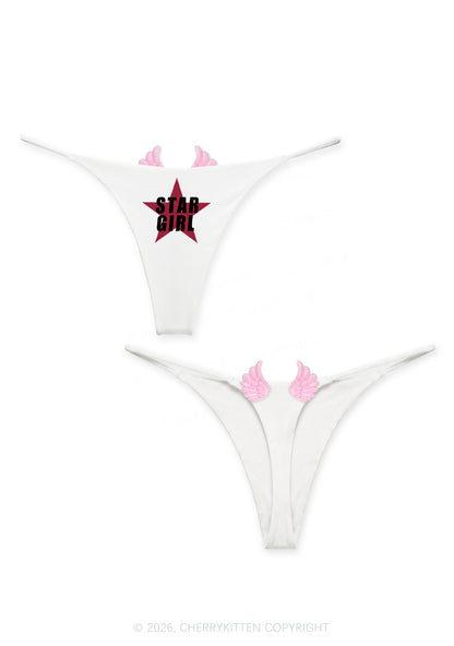 Star Girl Y2K Goth Angel Wings Bikini String Thong Cherrykitten