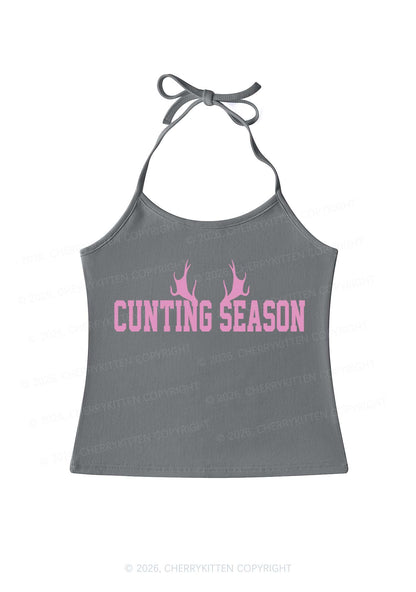 Cunting Season Y2K Halter Neck Cami Cherrykitten