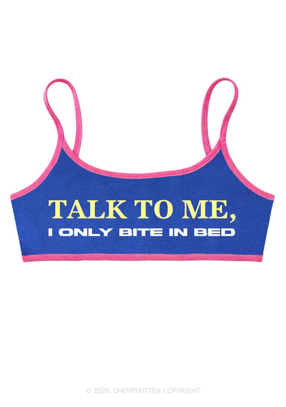 I Only Bite In Bed Y2K Super Crop Cami Cherrykitten