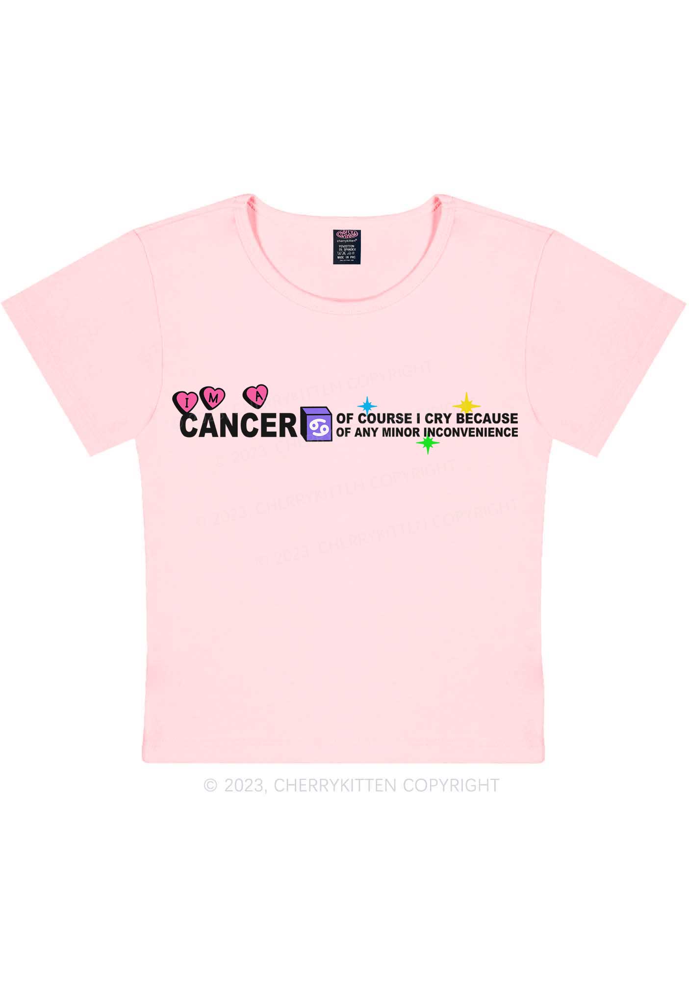 I'm A Cancer Y2K Baby Tee Cherrykitten