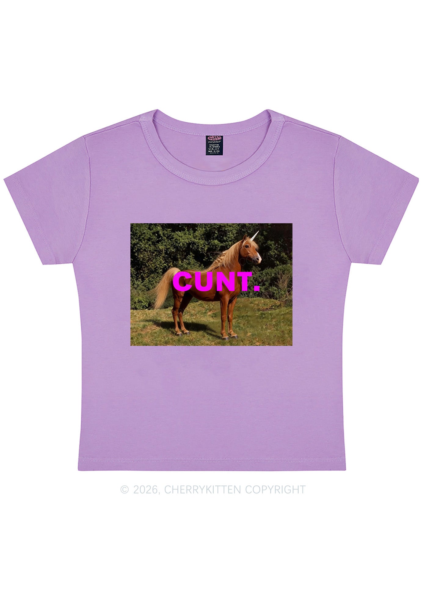 Custom Photo Cxxt Y2K Baby Tee Cherrykitten
