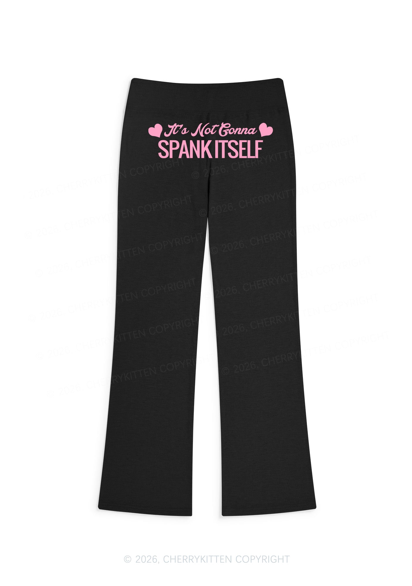 Spank Itself Y2K Low Rise Drawstring Flare Pants Cherrykitten