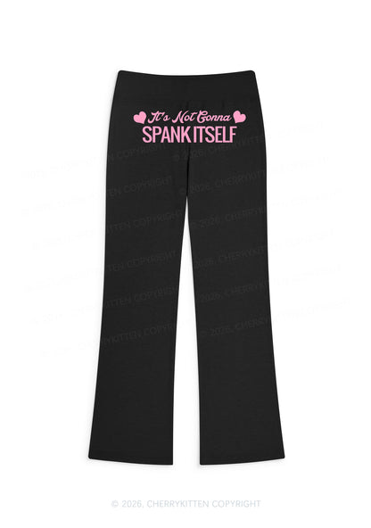 Spank Itself Y2K Low Rise Drawstring Flare Pants Cherrykitten
