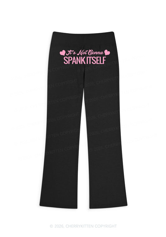 Spank Itself Y2K Low Rise Drawstring Flare Pants Cherrykitten
