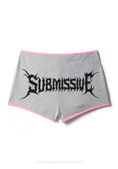 Punk Submissive Y2K Booty Shorts Cherrykitten