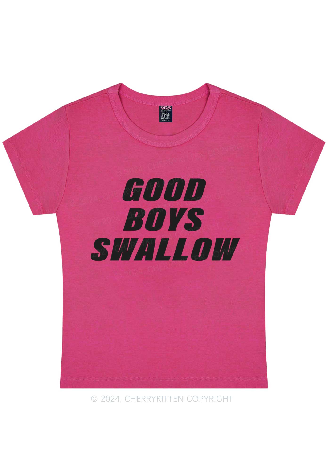 Good Boys Swallow Y2K Baby Tee Cherrykitten