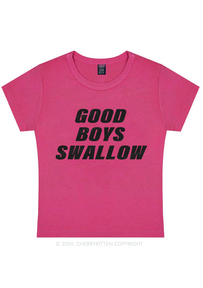 Good Boys Swallow Y2K Baby Tee Cherrykitten