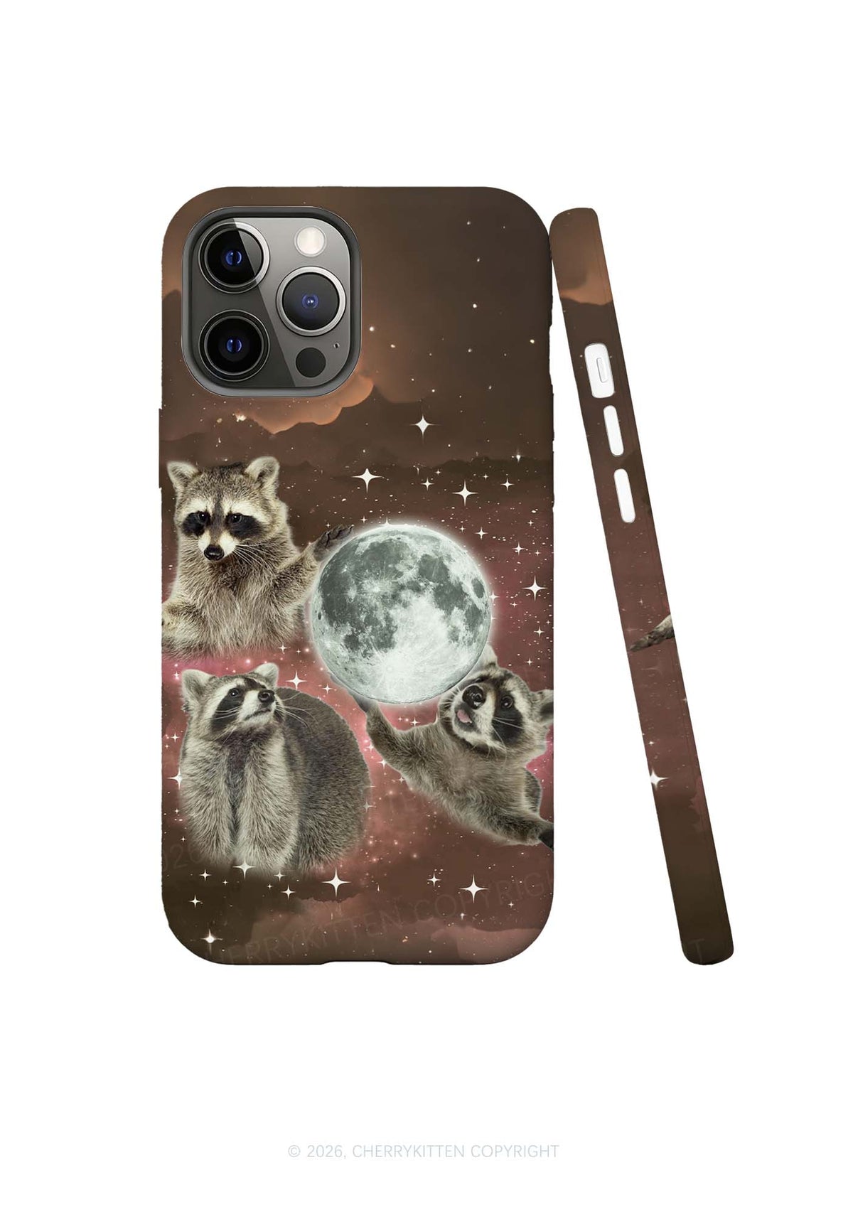 Raccoon Moon Y2K Phone Case Cherrykitten