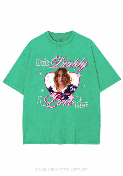 Daddy I Love RB Pride Y2K Shirts Washed Tee Cherrykitten