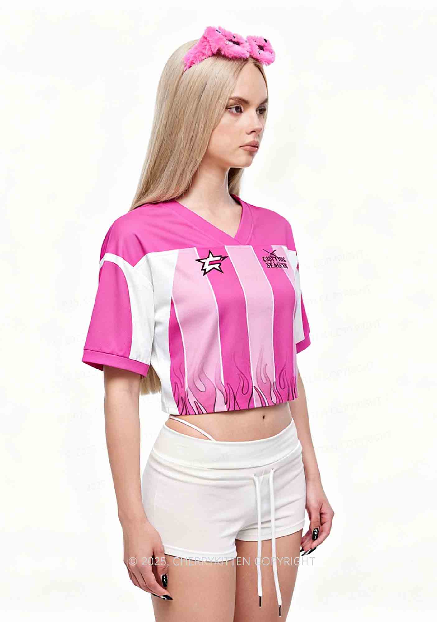 Custom Cxxting Season Y2K Crop Sport Jersey Shirts Cherrykitten