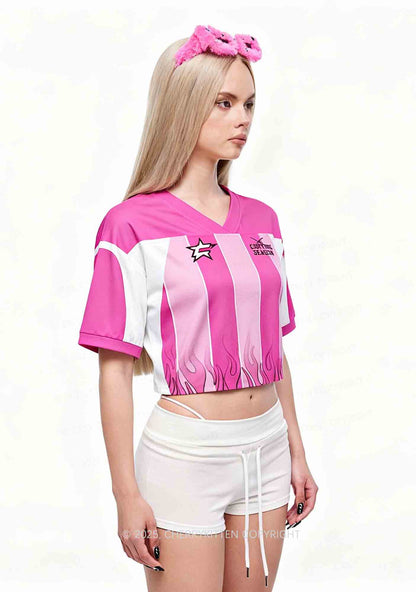 Custom Cxxting Season Y2K Crop Sport Jersey Shirts Cherrykitten