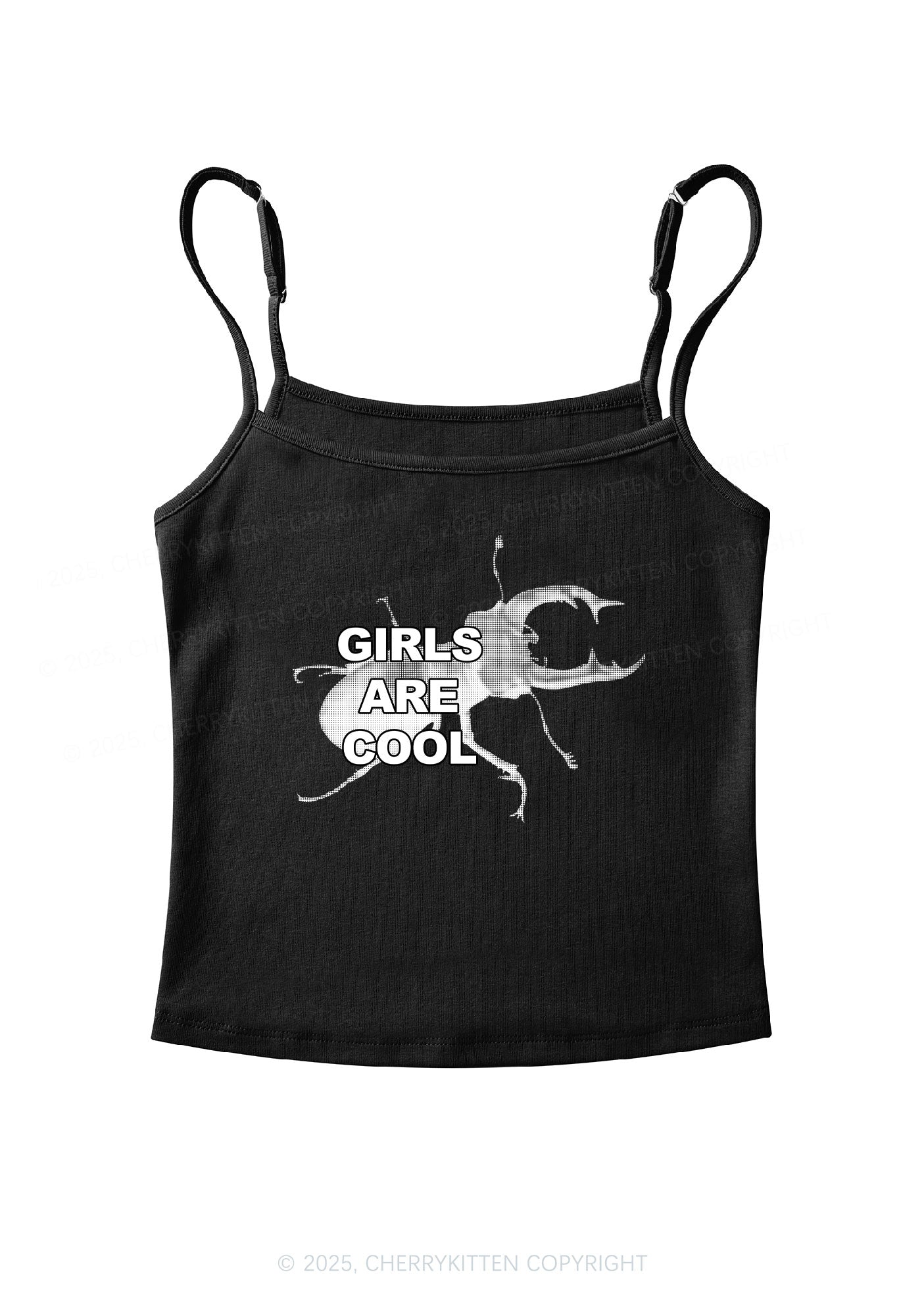 Beetle Girls Are Cool Y2K Spaghetti Strap Cami Cherrykitten