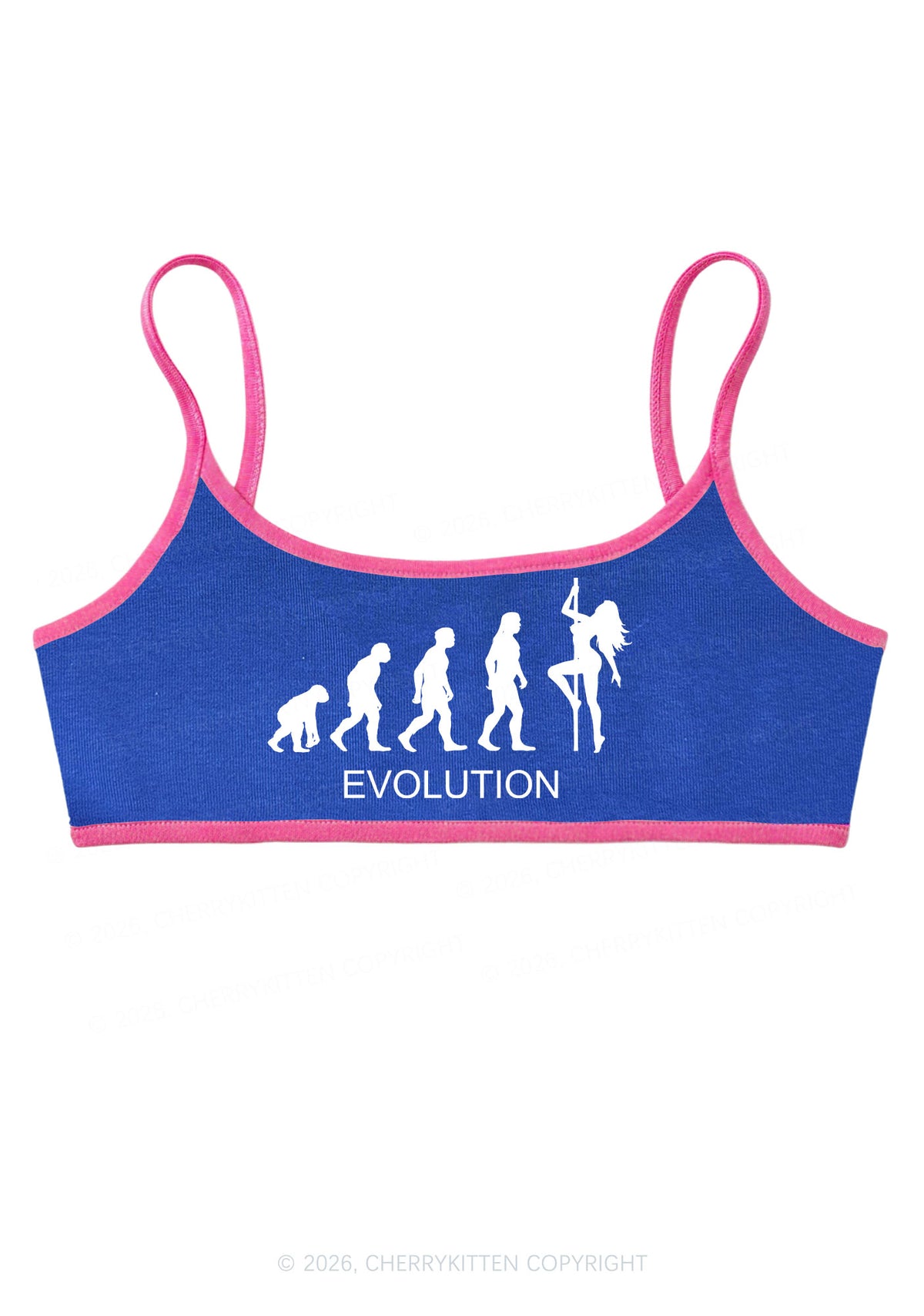 Evolution Pole Dancer Silhouette Y2K Super Crop Cami Cherrykitten