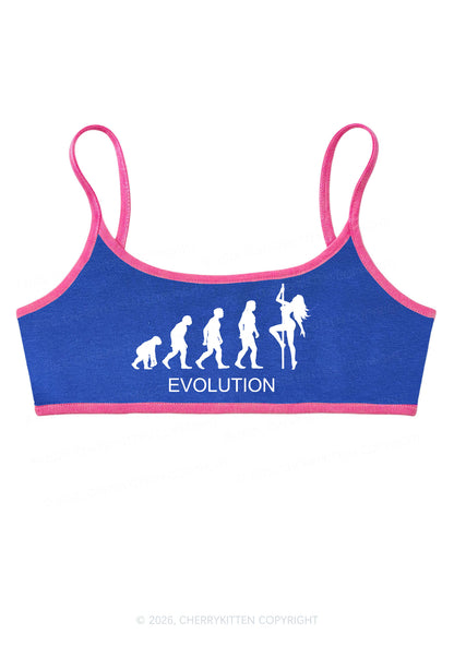Evolution Pole Dancer Silhouette Y2K Super Crop Cami Cherrykitten
