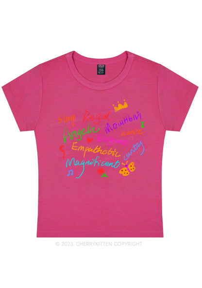 Curvy Angelic Slay Y2K Baby Tee Cherrykitten