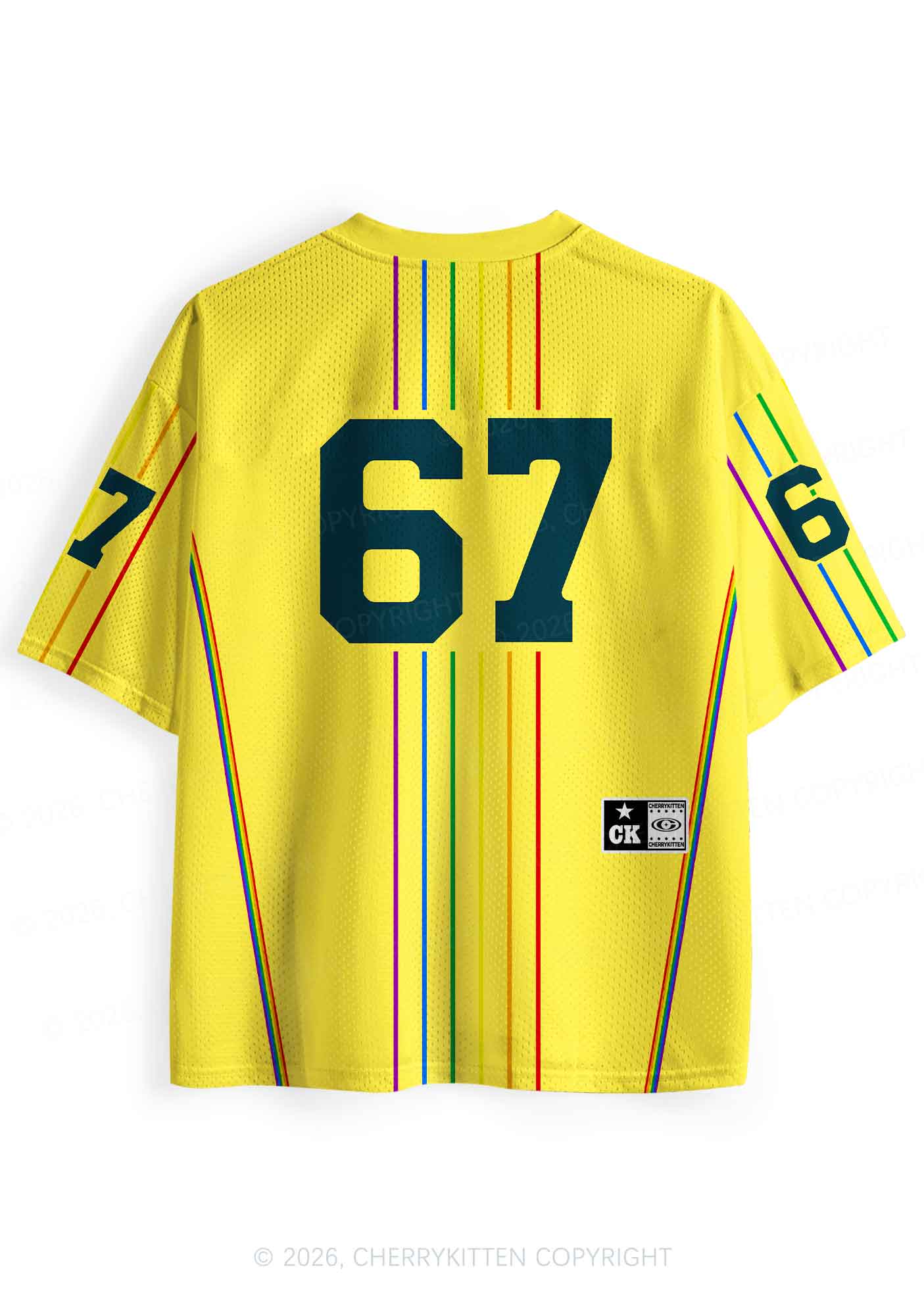 Yellow I Suffer From Gay Thoughts Pride Y2K Sport Jersey Shirts Cherrykitten