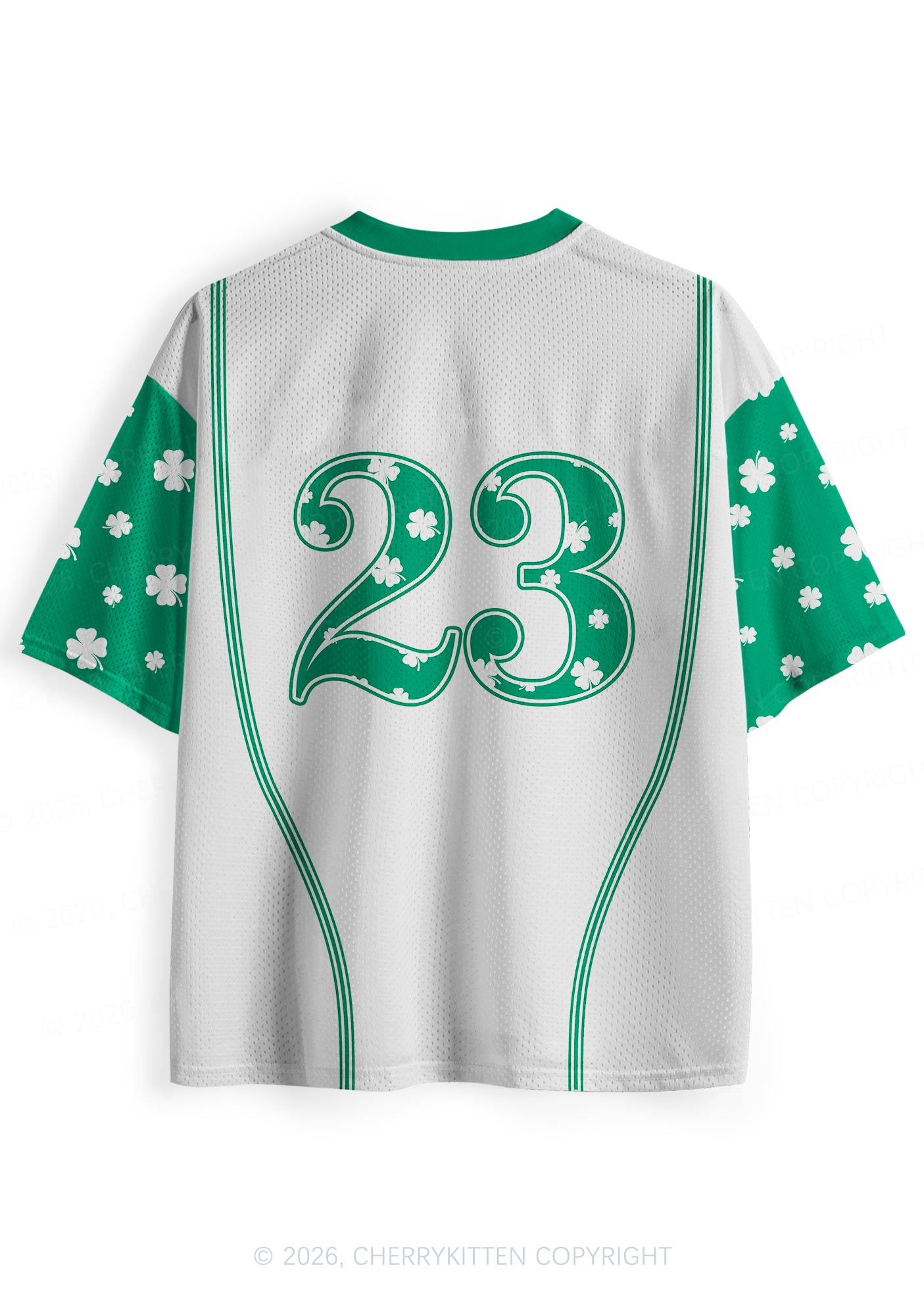 Custom Green Cxxt St Patricks Y2K Sport Jersey Shirts Cherrykitten