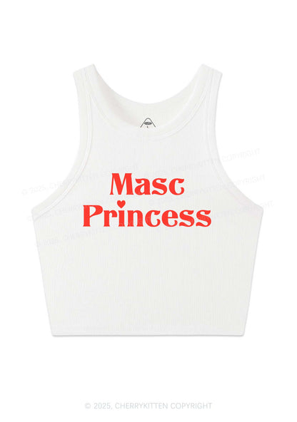 Masc Princess Pride Y2K Crop Tank Top Cherrykitten