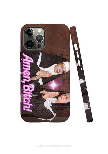 Amen Bxxch Y2K Phone Case Cherrykitten