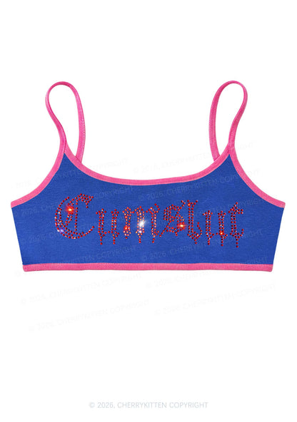Rhinestone Cxmslxt Y2K Super Crop Cami Cherrykitten