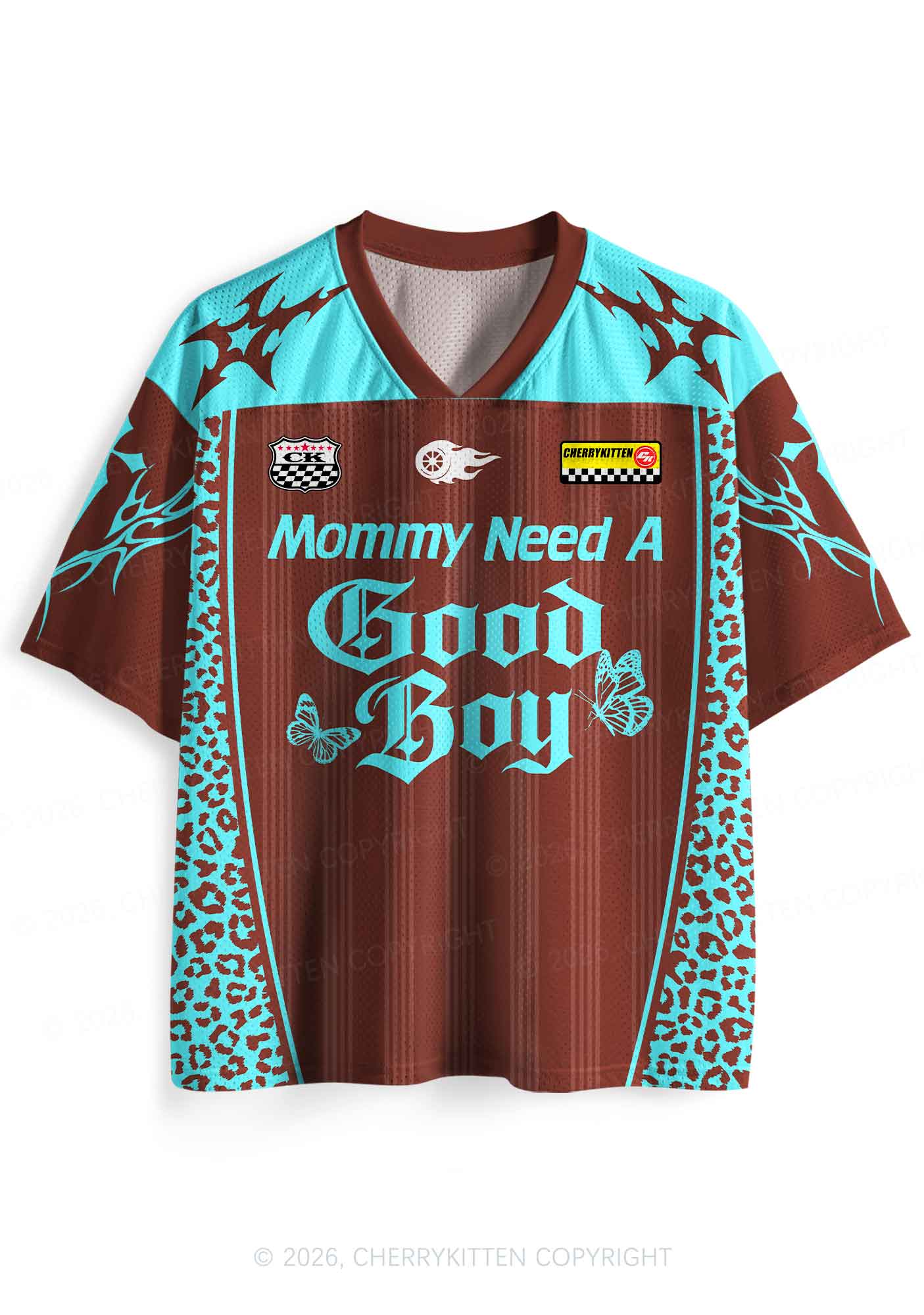 Mommy Needs A Good Boy Y2K Sport Jersey Shirts Cherrykitten