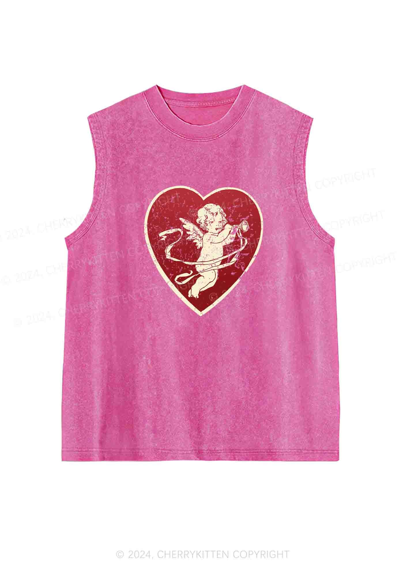 Trumpet Cupid Y2K Washed Tank Cherrykitten