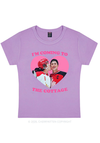 Coming To Cottage HR Y2K Baby Tee Cherrykitten