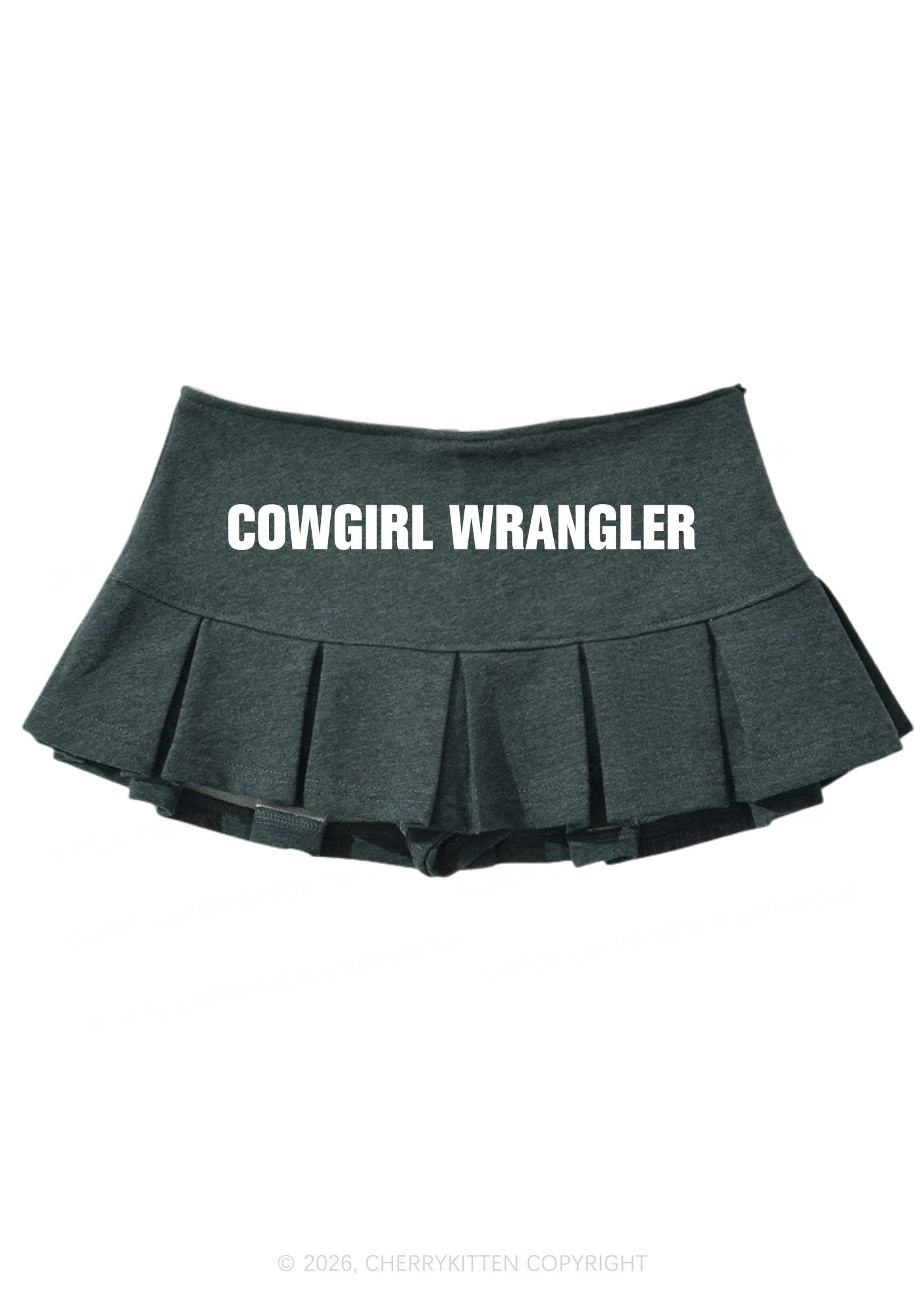 Cowgirl Wrangler Pride Y2K Mini Pleated Skirts Cherrykitten
