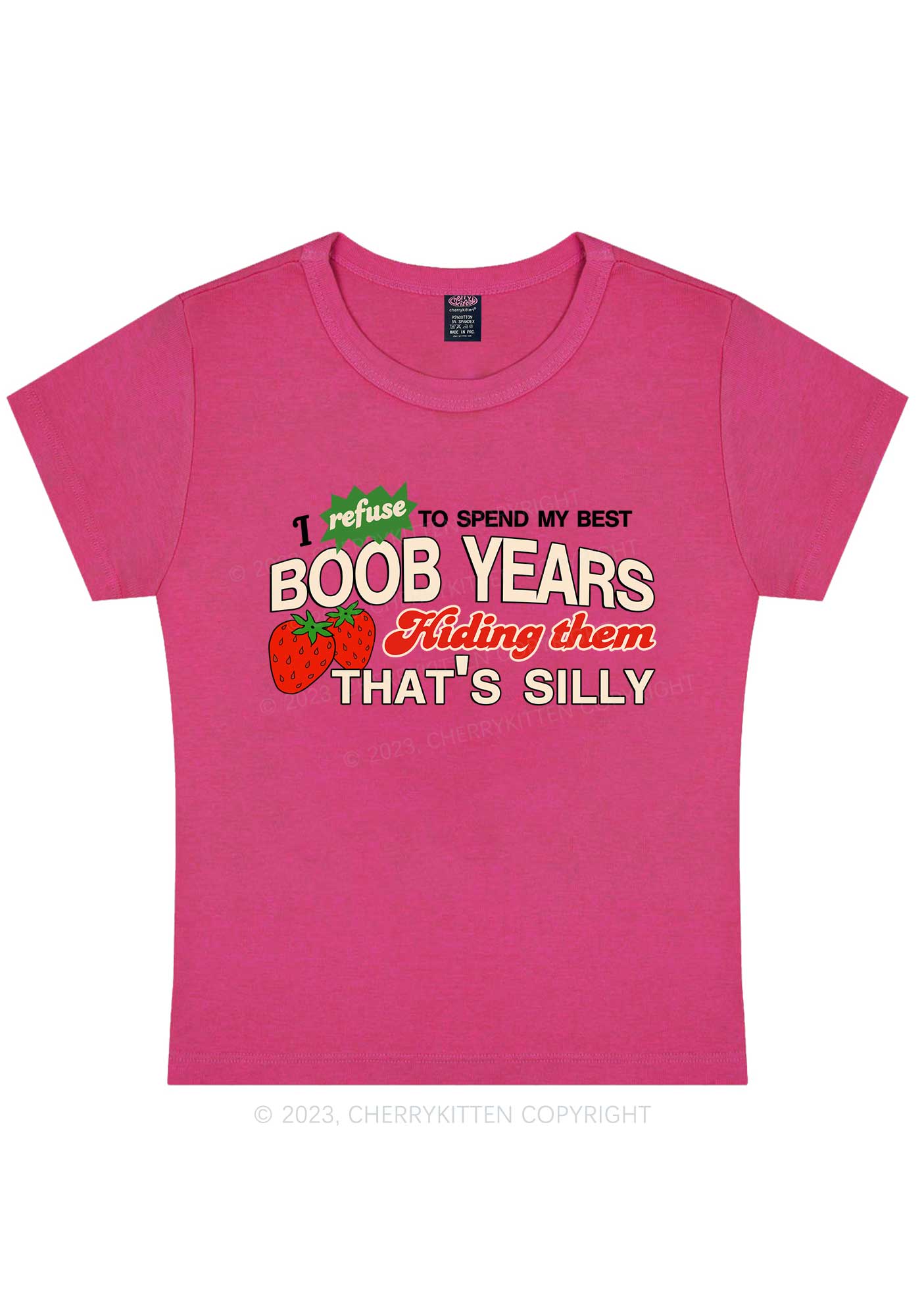 My Best Bxxb Years Y2K Baby Tee Cherrykitten
