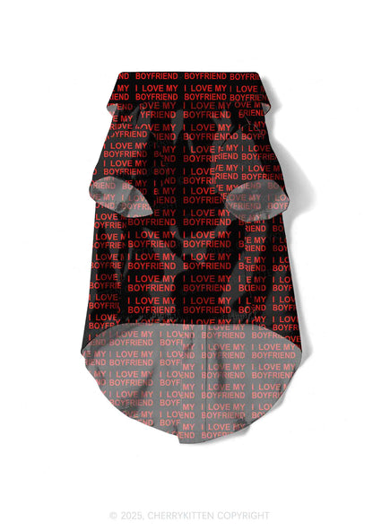 I Love My Boyfriend Y2K Pet Shirts Cherrykitten