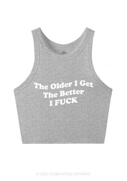 Older Get Better Fxxk Y2K Crop Tank Top Cherrykitten