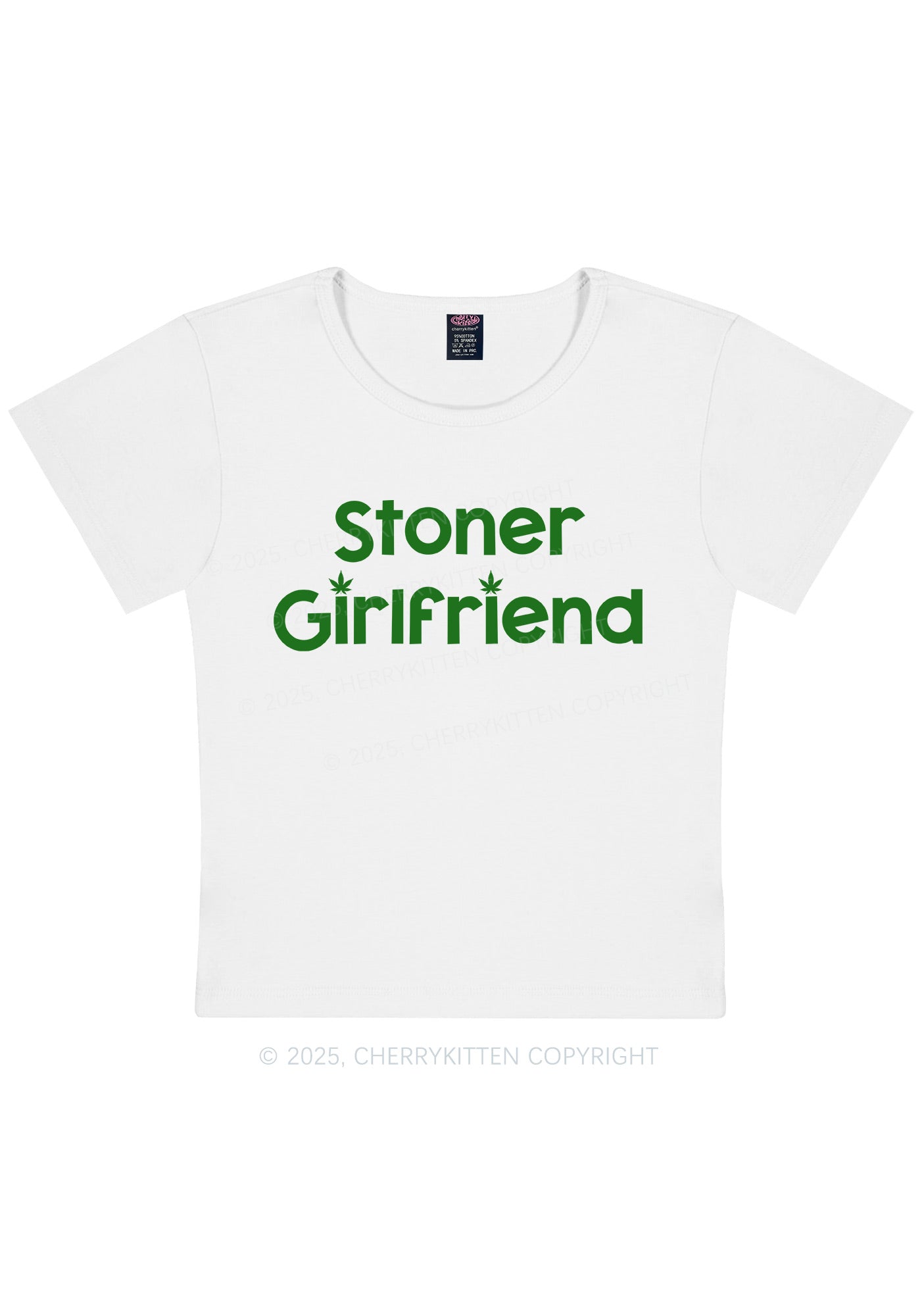 Curvy Stoner Girlfriend Y2K Baby Tee Cherrykitten