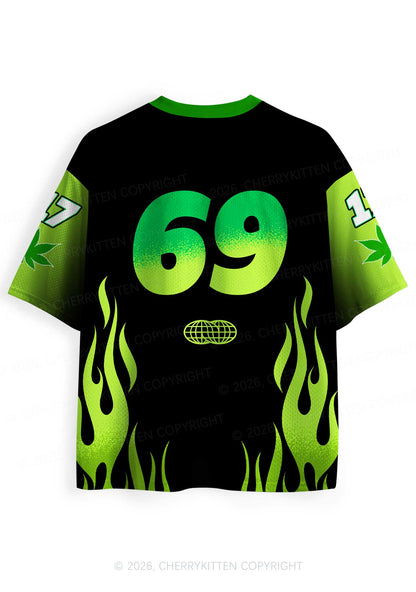 I Roll Blunts Y2K Sport Jersey Shirts Cherrykitten