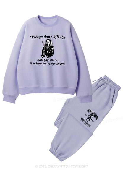 Halloween In The Sequel Y2K Fleece Sweatshirts Set Cherrykitten